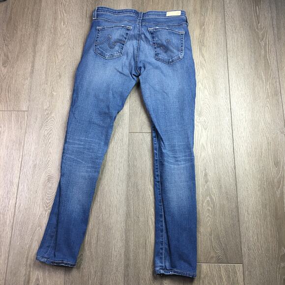 Adriano Goldschmied The Legging Super Skinny Denim Jeans Blue Wash 26R - Picture 2 of 9